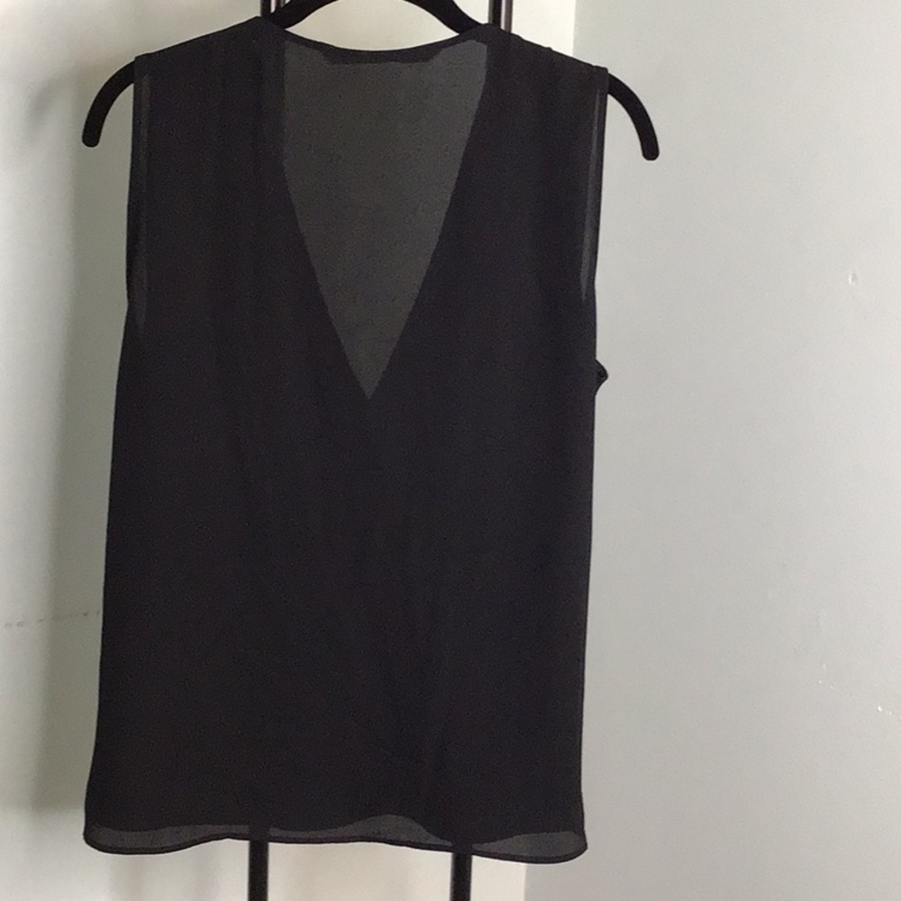 Zara Basic Collection Sleeveless Blouse With Gold… - image 4